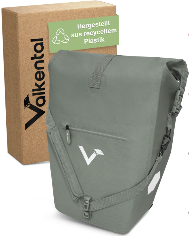 Torba na bagażnik Valkental ValkOcean z materiału TPU