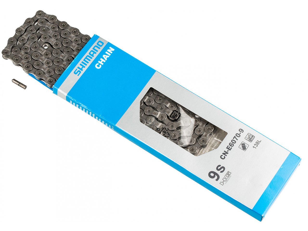 Łańcuch Shimano CN-E6070-9, 9-rzędowy, 138 ogniw