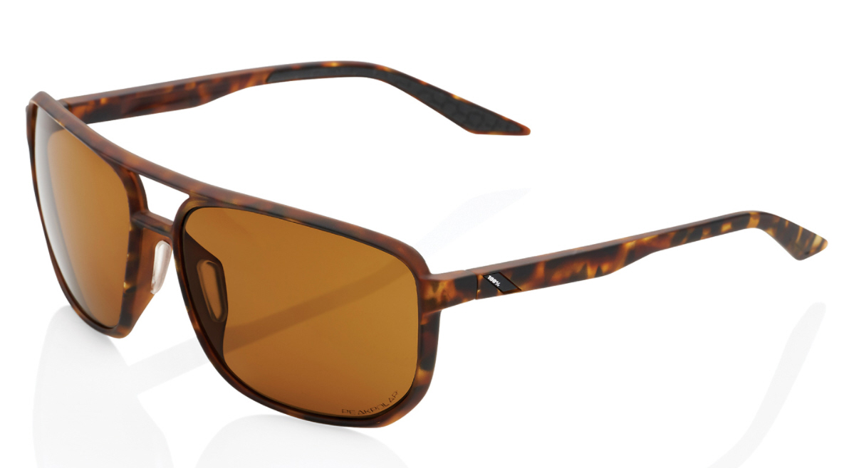 100% Konnor Aviator square – soczewki Peakpolar Lens Soft Tact Havana
