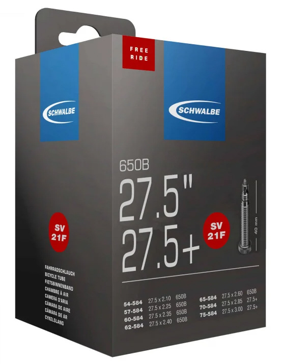 Dętka Schwalbe  27,5" / 27,5"+ SV 21F Freeride