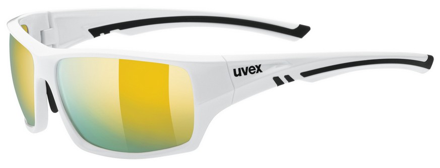 Okulary sportowe Uvex Sportstyle 222 P, białe z połyskiem