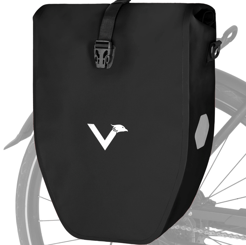 Valkental ValkBasic – duża i wodoodporna torba na bagażnik rowerowy