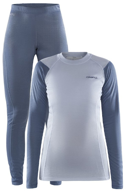 Zestaw damski Craft Core Baselayer w kolorze flow-sulfur
