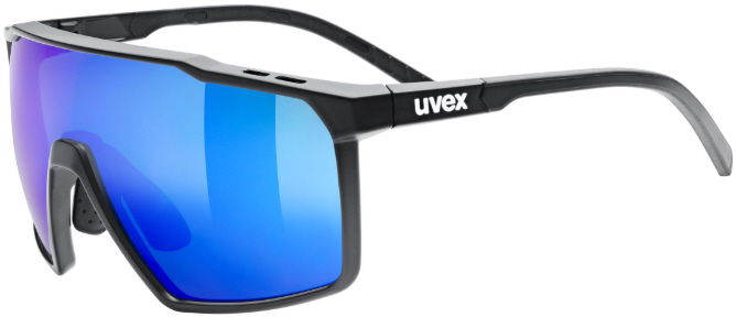Okulary sportowe UVEX mtn perform S – czarne matowe / niebieskie lustrzane
